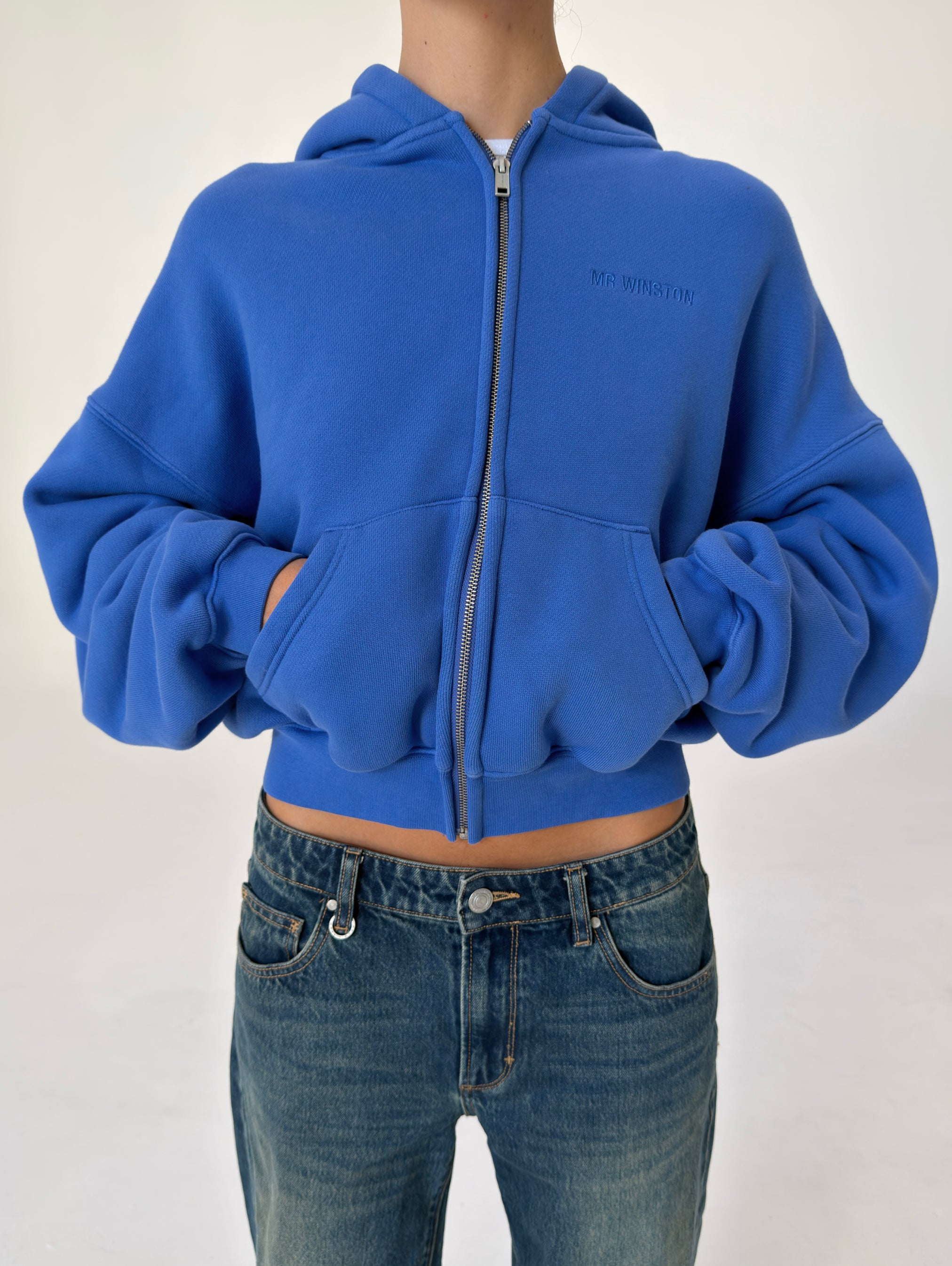 ZIP HOOD - ROYAL