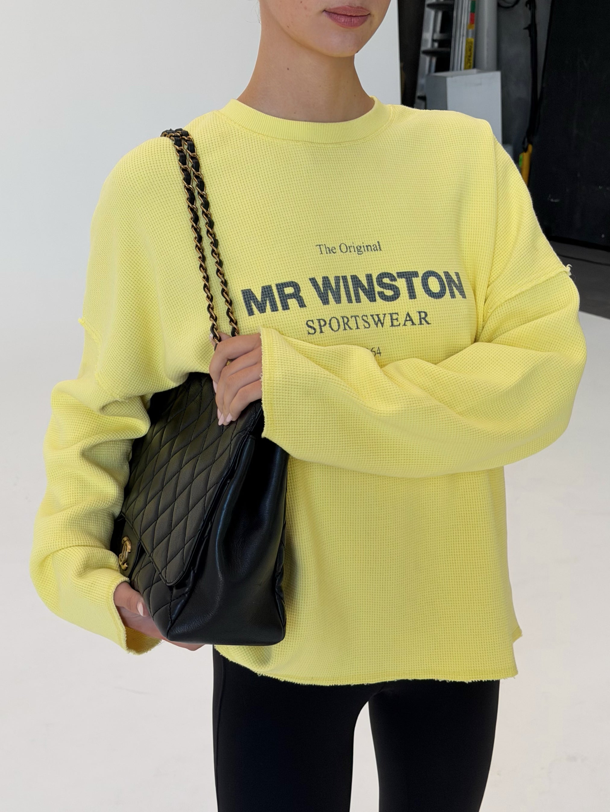 WAFFLE LONGSLEEVE - VINTAGE YELLOW