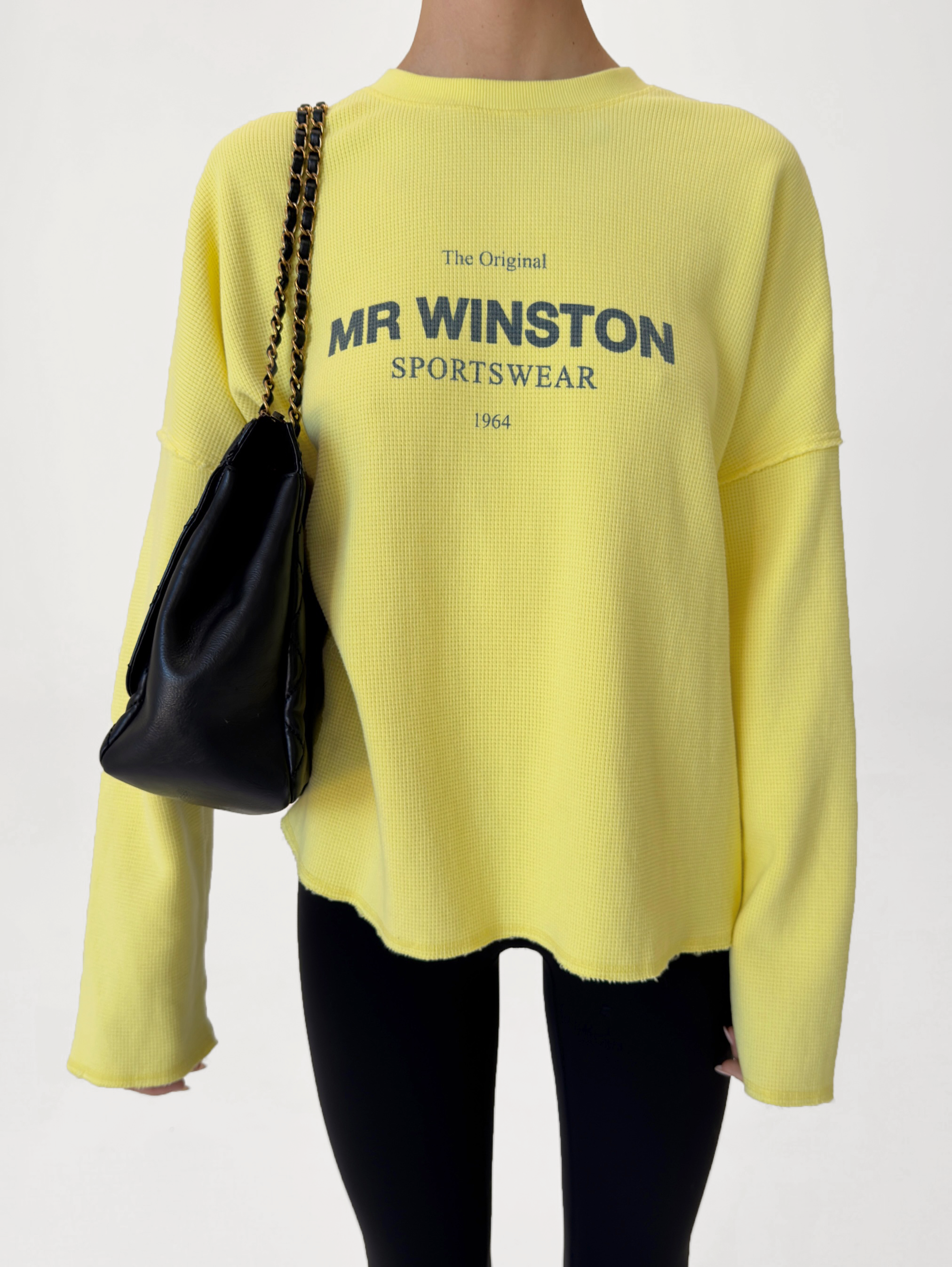 WAFFLE LONGSLEEVE - VINTAGE YELLOW