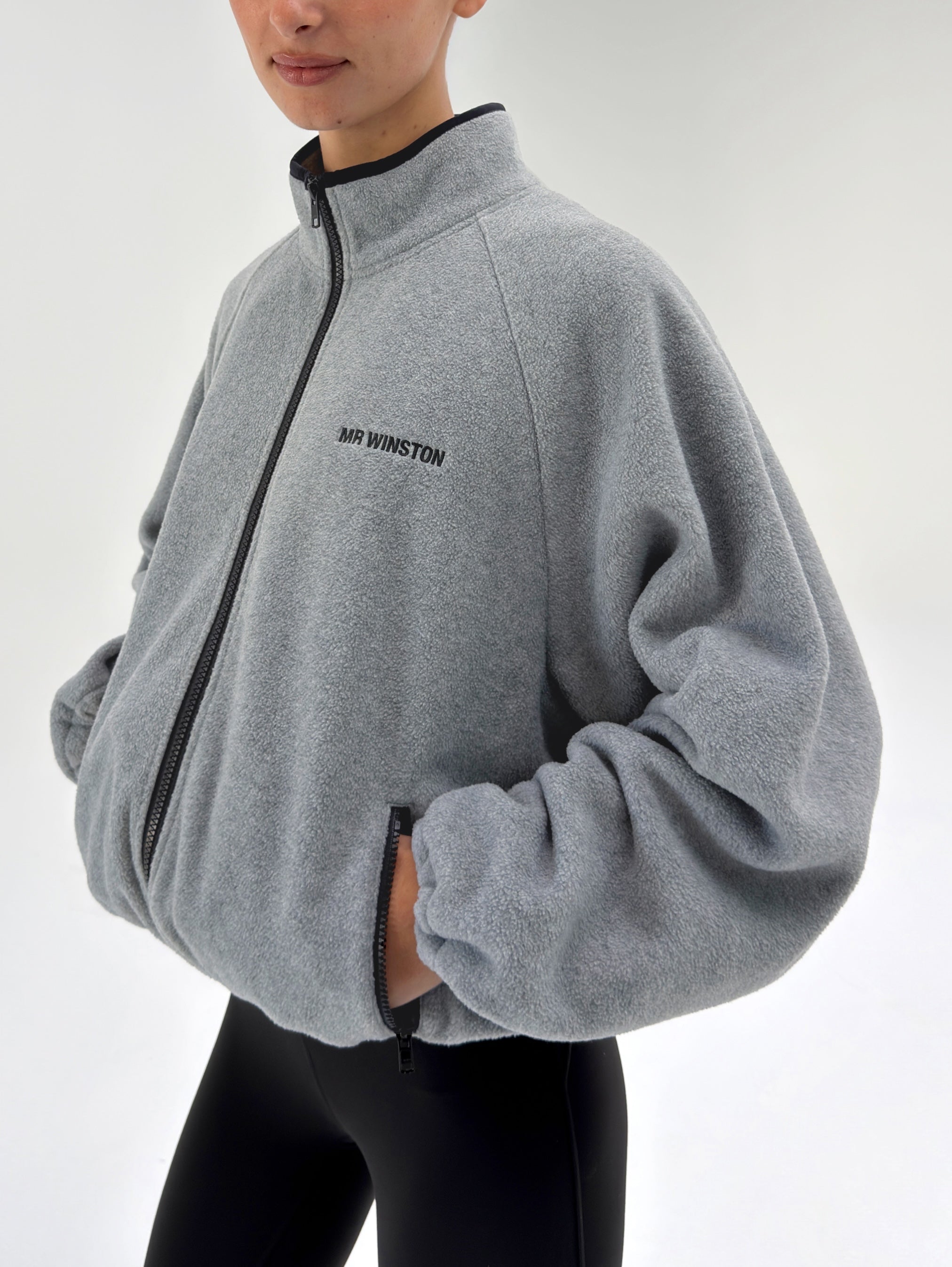 POLAR FLEECE JACKET - GREY