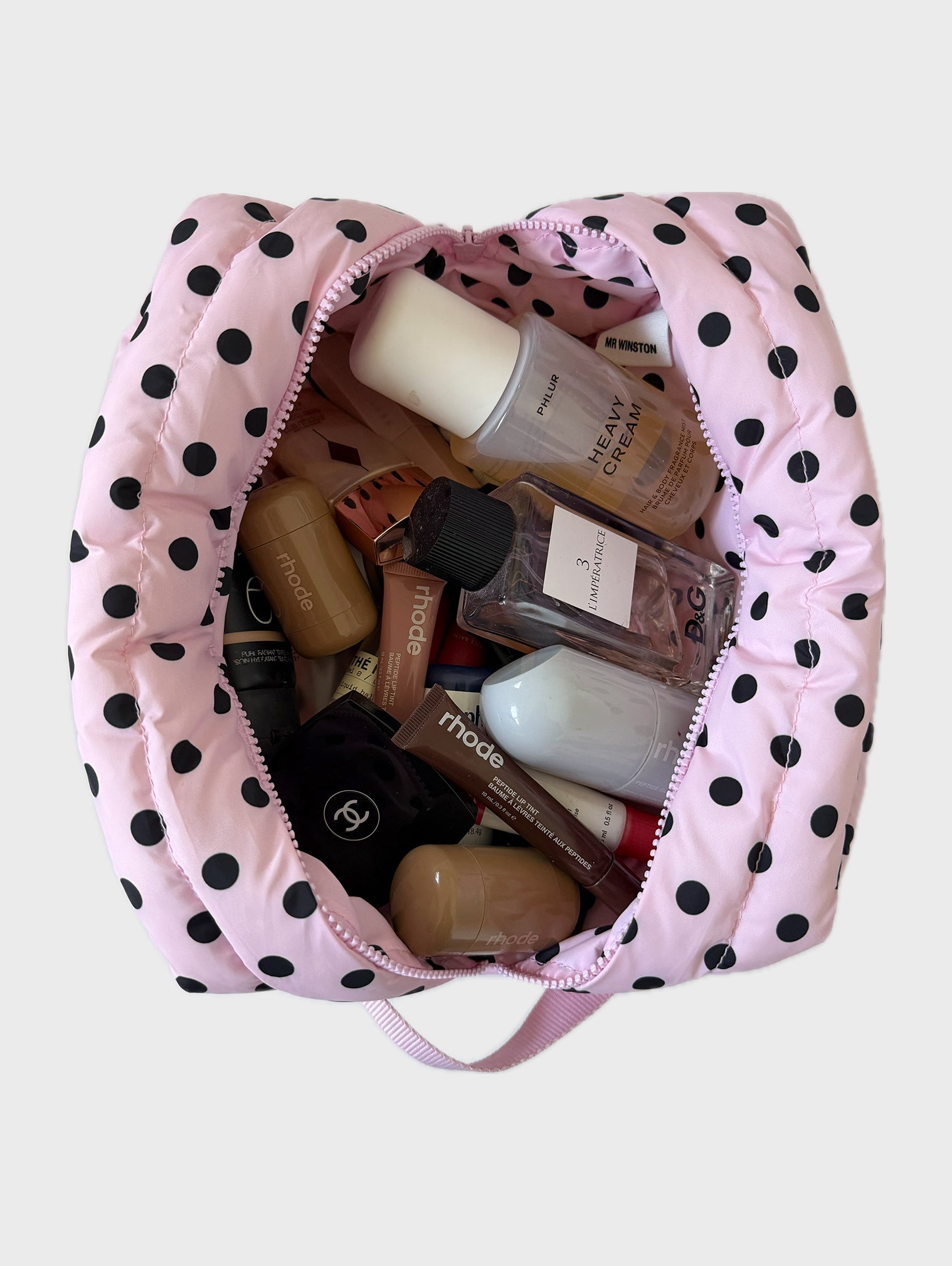BABY PINK POLKA PUFF