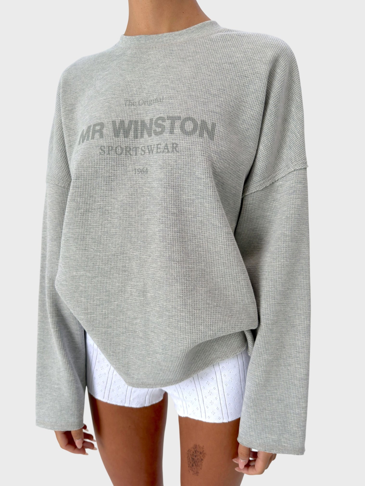 WAFFLE LONGSLEEVE - GREY